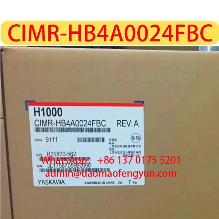 1-year warranty CIMR-HB4A0024FBC Brand New Frequency Converter 5.5kW Original Genuine，CIMR HB4A0024FBC，Fast shipping