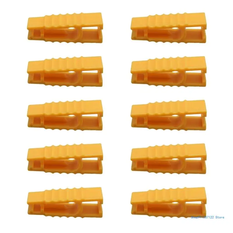10x Zekeringtrekkergereedschap voor Rv, Vrachtwagen, Voertuig Gele Clips Mini en Standaard Zekering Automatische Tweezer