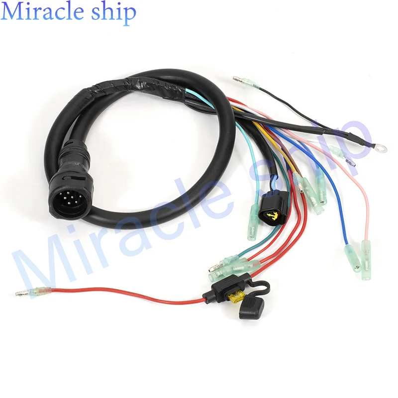 Outboard Engine Wire Harness Assembly 10Pin 6H2-82590 For Yamaha 2T 50HP 60HP 70HP 6H2-82590-13 6H2-82590-13-00 Replaces