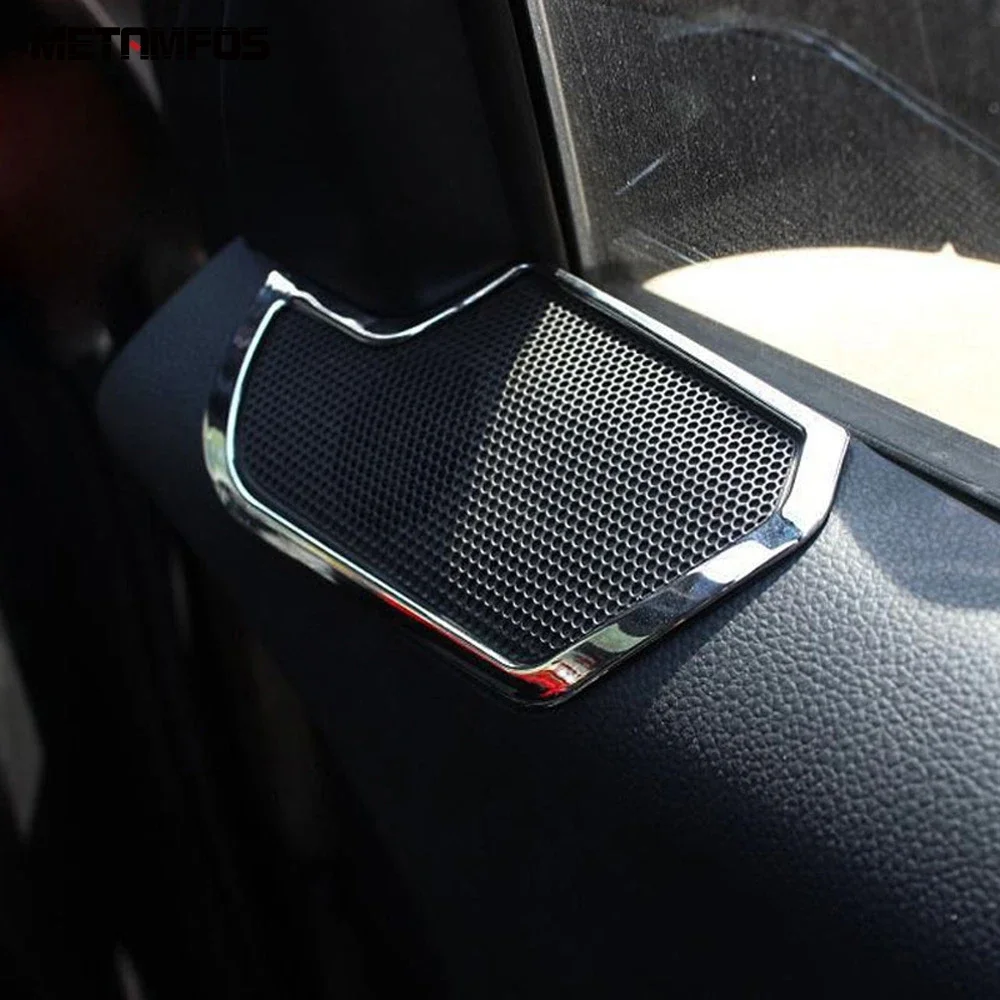 For Kia Sportage R 2011 2012 2013 2014 2015 Steel Interior Front Door Window Loudspeaker Audio Speaker Cover Trim Accessories