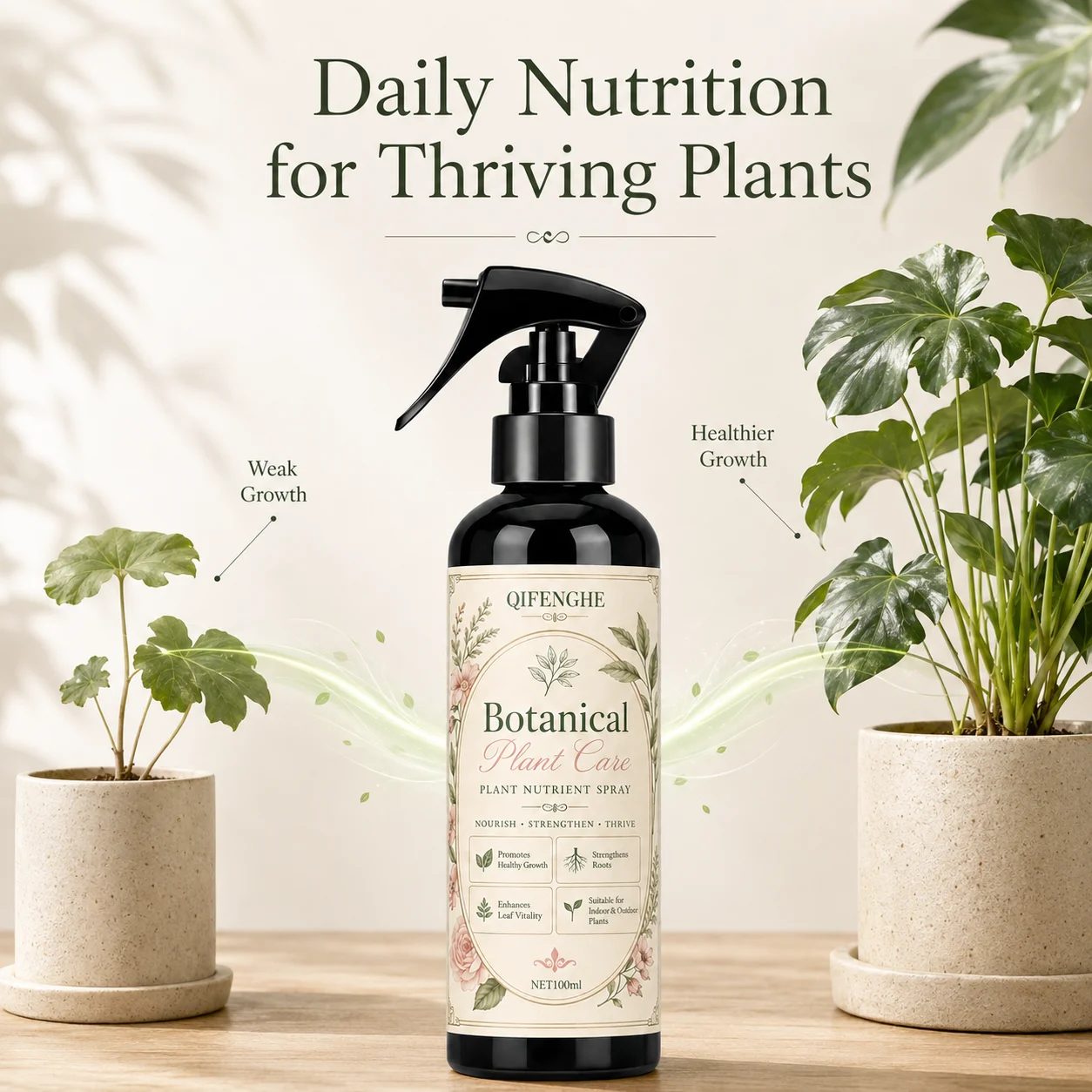 Concentrated Plant Food, Universal Liquid Fertilizer for Indoor & Outdoor, Root Growth & Leaf Shine, Revives Yellow Leaves