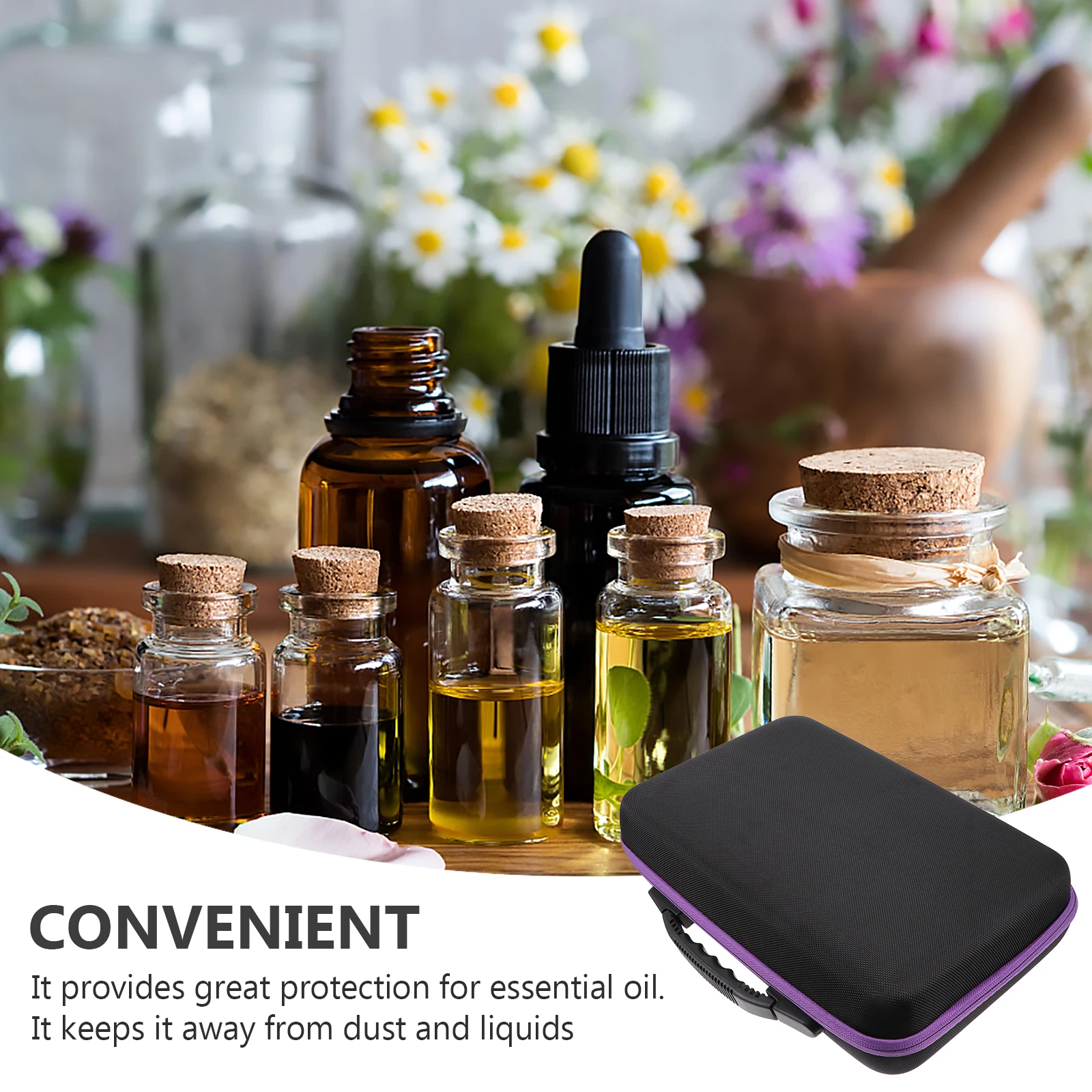 

Essential Oil Holder Lightweight Compact Travel Essential Oil Storage Bag Boxes Pouch Case Bottle Holders Gifts