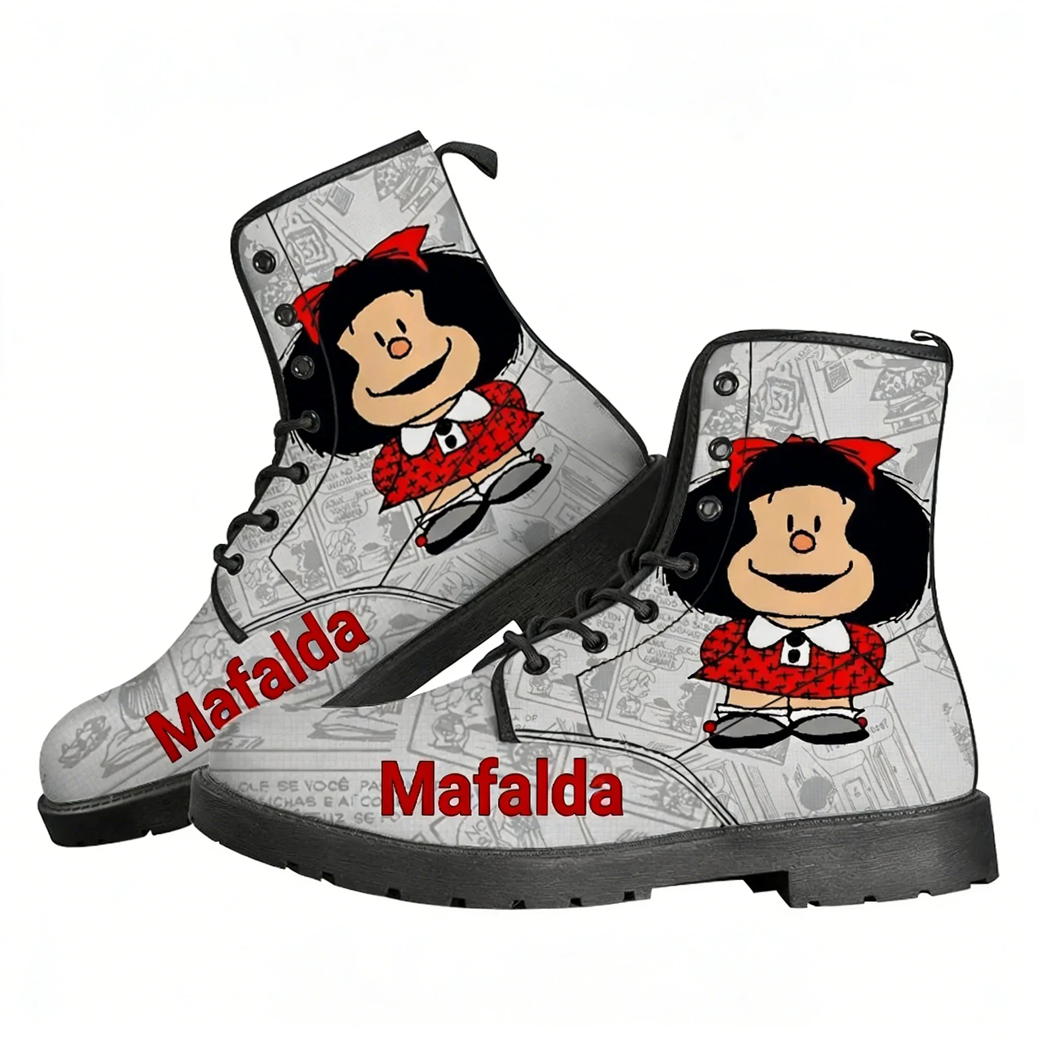 

Mafalda Boots Mens Womens Teenagers Shoes Casual Boot Outdoor Light High Quality Couple Print On Demand Anime Custom Made Shoe