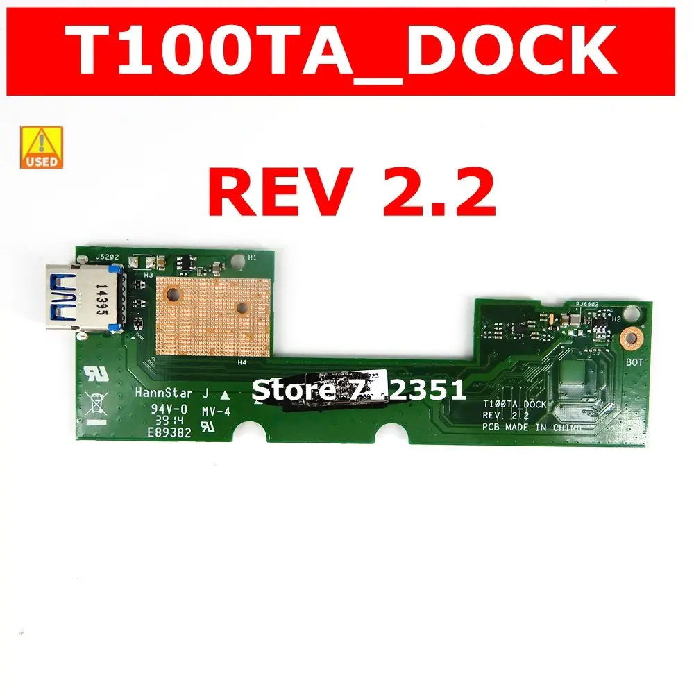 Used T100TA DOCK_BOARD REV 2.2 For ASUS  T100T T100TA IO BOARD USB  Board