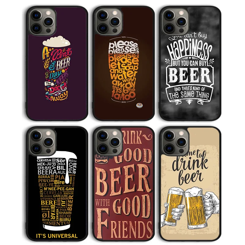 BEER HUMOUR QUOTES JOKES Phone Case Back Cover for iPhone 16 15 SE2020 14 13 11 12 Pro Max mini XS XR X PlusS Shell Coque