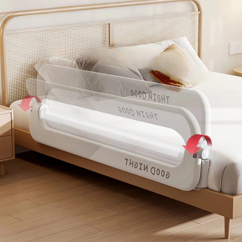 Baby bed guardrail anti-drop bed circumference side bed guardrail foldable