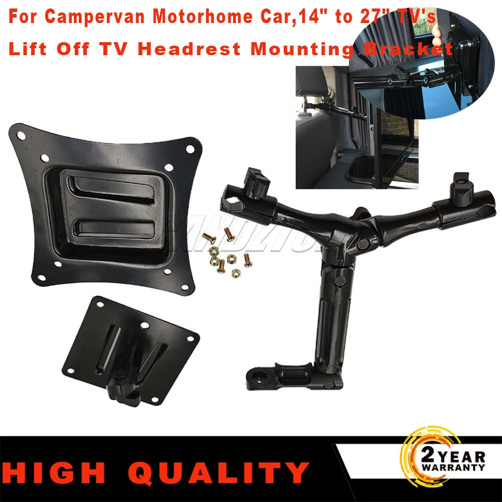 TV Headrest Mounting Bracket Fit For Campervan,Motorhome,Car,14" to 27" TV's