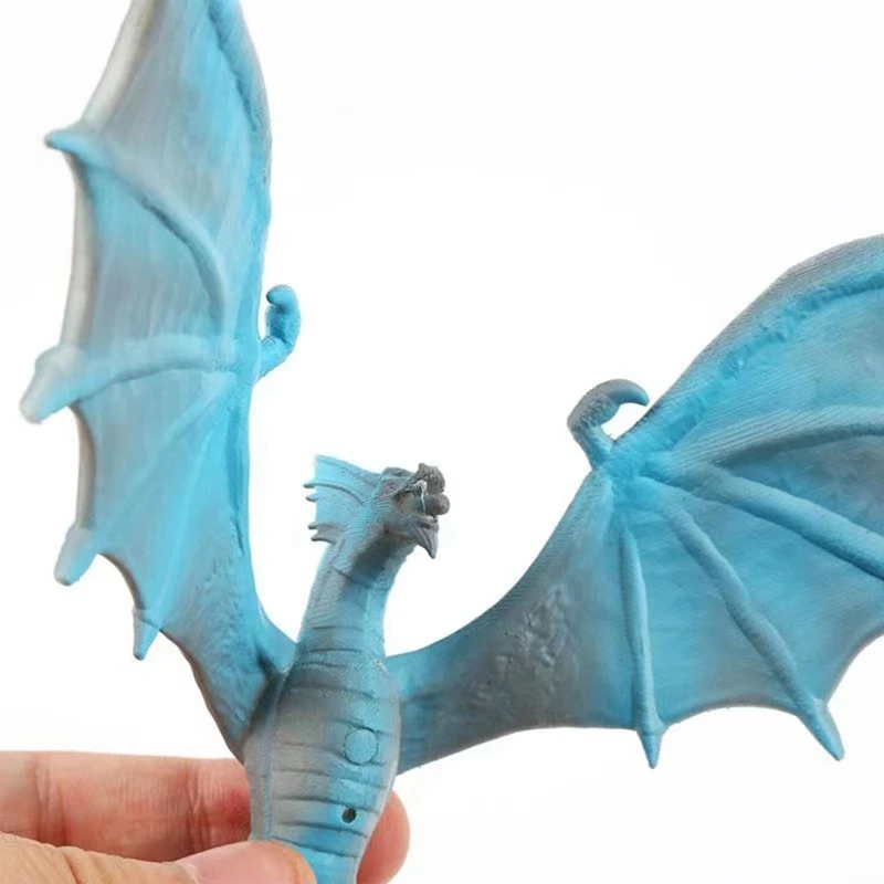 Lampada a forma di drago con respirazione a fuoco stampata in 3D luce notturna per la decorazione degli animali della camera da letto della camera dei bambini luce ricaricabile