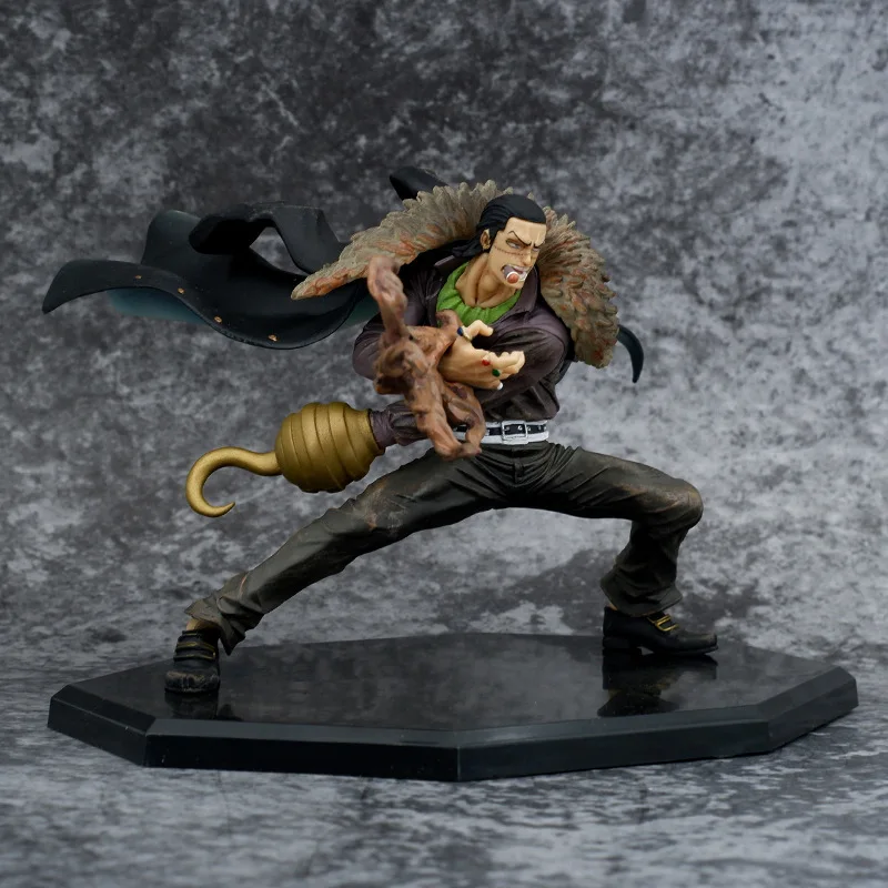 Anime One Piece Sir Crocodile Battle Ver. PVC Action Figure Statue Collectible Model Kids Toys Doll Gifts 13CM