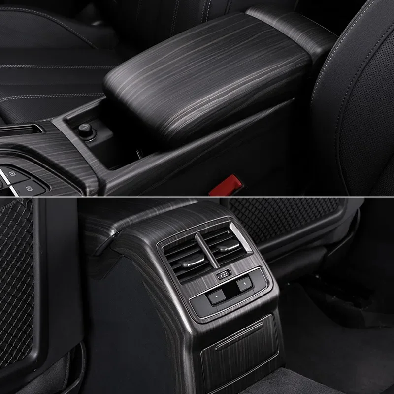 Wood Grain Overlays Interior Trim for LHD Audi A4L B9 Sedan A4 Allroad Avant S4 A5 S5 2017 2018 2019 2020 2021 2022 2023 2024
