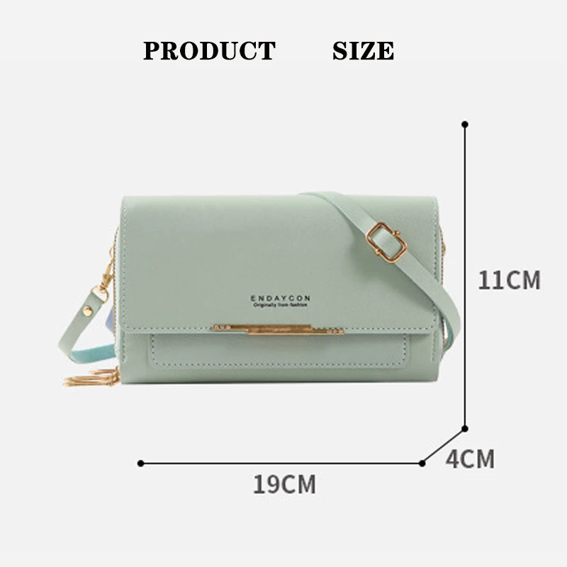 Buylor New Women\'s Handbag Fashion Mobile Phone Bag Ladies Wallet Pu Leather Clutch Bags Large Capacity Shoulder Bags Coin Purse