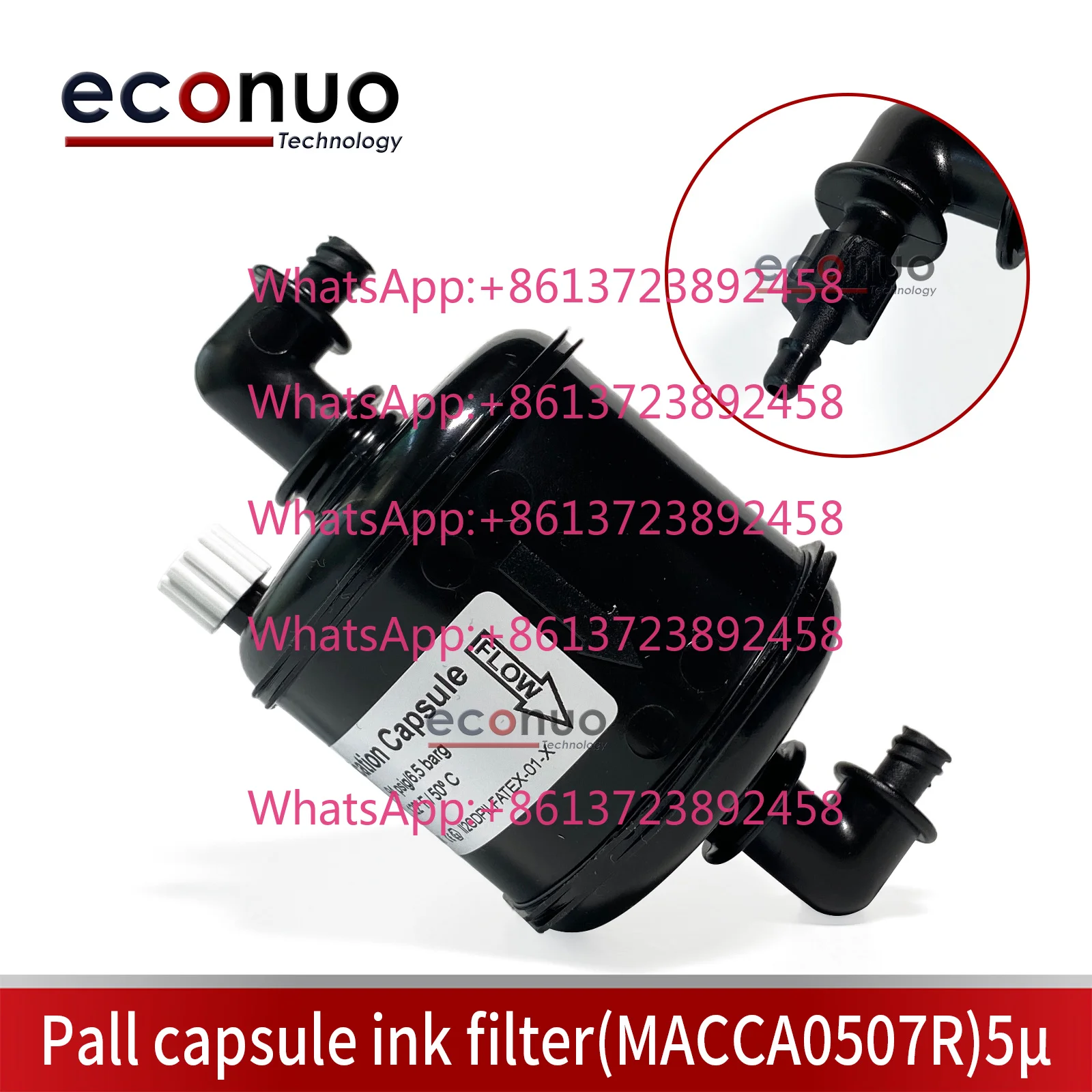 Original High Precision PALL MACCA0507R 5μm Capsule UV Ink Filter, High Quality Printer Spare Part for Inkjet Printing Machines