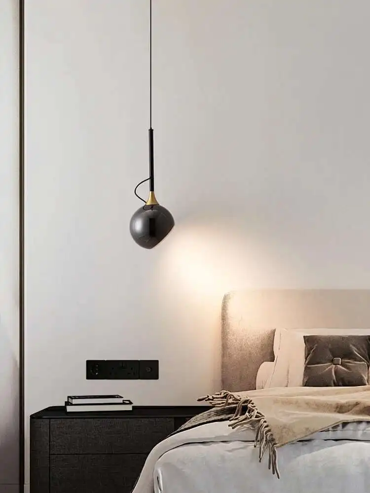 

LED Spherical Pendant Light Magnetic Adjustable Angle Nordic Color Restaurant Hanging Ceiling ALamp Indoor Living Room Bar
