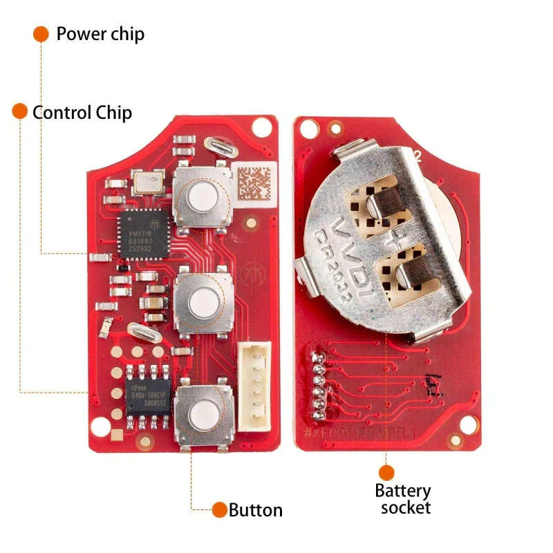 2nd Generation New Xhorse XKB512EN VVDI Universal Remote Key for Honda Type 3 Button Supports Wireless Programming(XKB510EN)