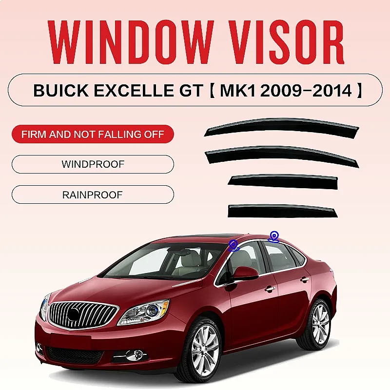 

For Buick Excelle GT XT GX Sedan Hatchback Car Window Visor Rain Sun Shade Awning Shield Accessories