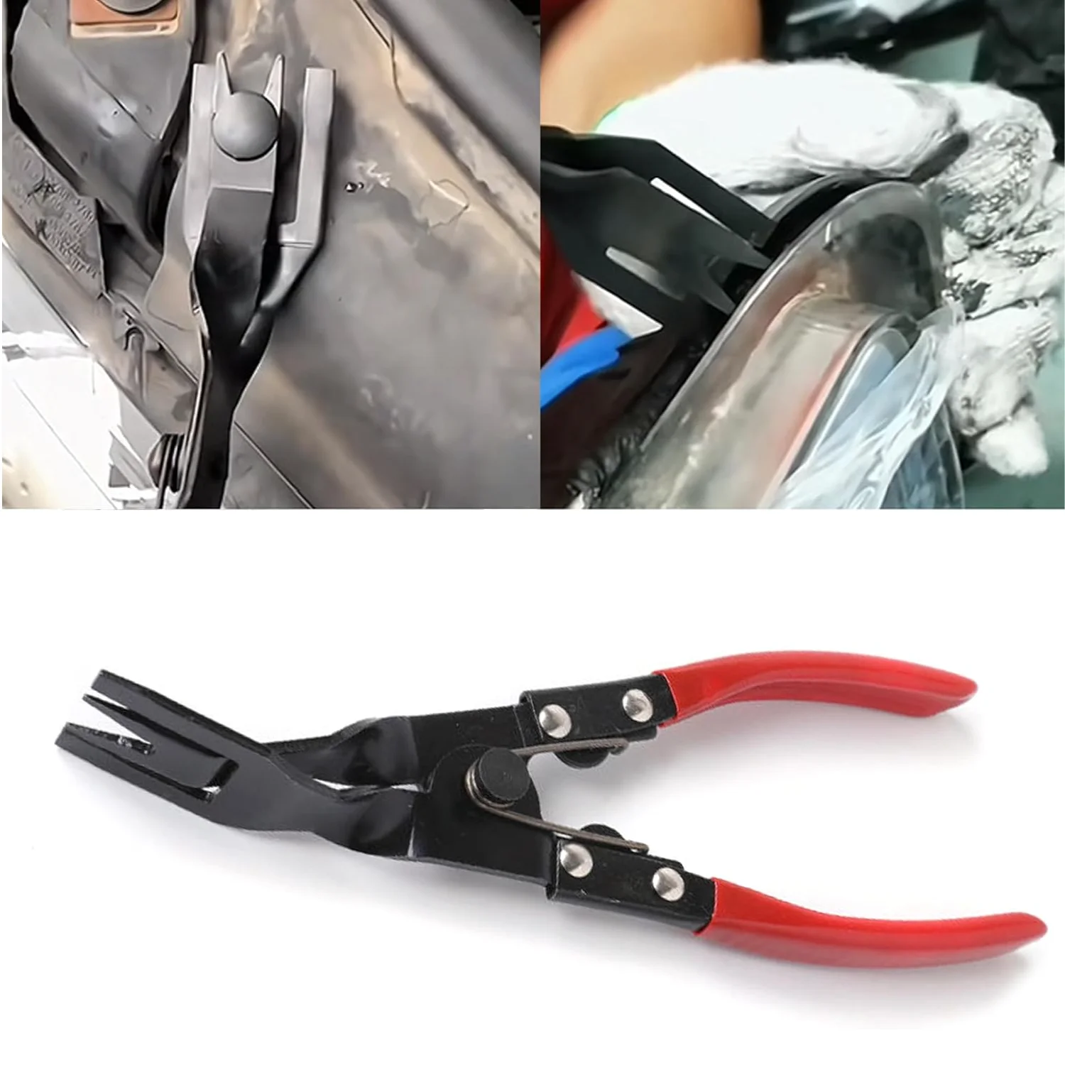 

Panel Clip Removal Plier Automotive Door Panel Upholstery Trim Clip Removal Tool, Remove Push Pin and Press in Trim Clip