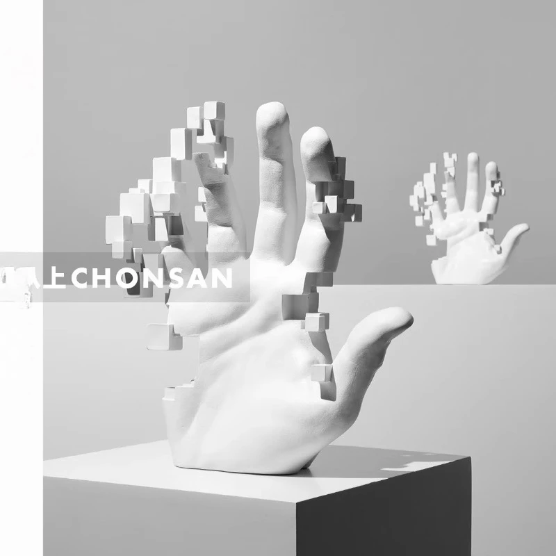 

Современный абстрактный ручной орнамент, модель комнаты, гостиной, ТВ-шкафа, вход, персонажи из смолы, простые креативные украшения