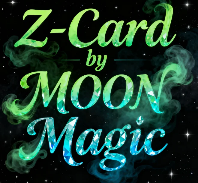 Z-Card Magic Trick by MOON Visual Card Transformation Close-Up Street Illusion Gimmick Prop for Magicians