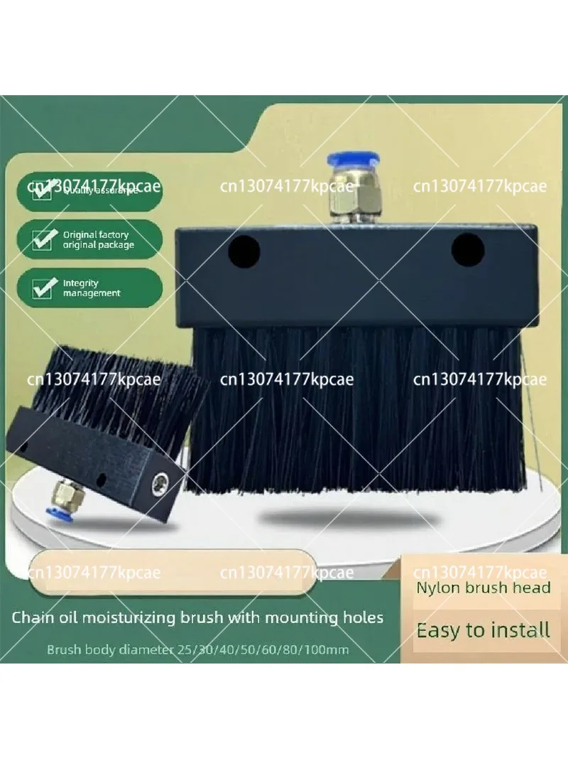 10Pcs Industrial Chain Lubrication Oil Leakage Nylon Oil Brush Guide Rail Escalator Automatic Refueling Brush with 6mm Connector