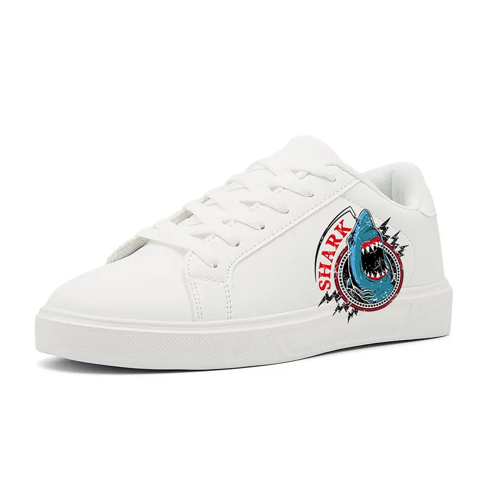 

Men's White Sneakers for Work: Casual – Leather Upper, Comfortable for Office & Business Trips Spray paint graffiti white shoes