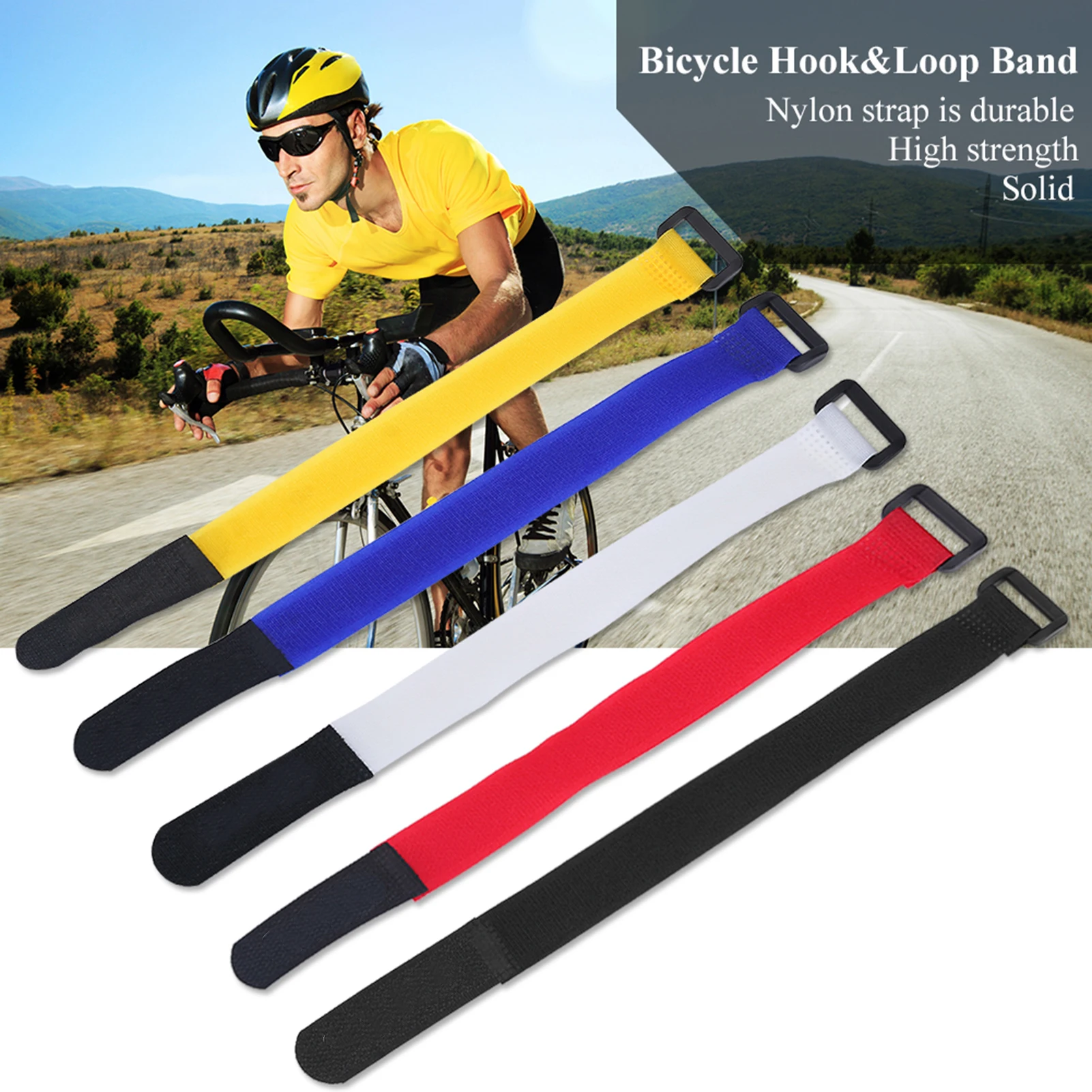 /Set DUUTI  Sports Cycling Riding Adjustable Nylon  Handlebar Tie Straps Hot Bike Hook Loop Strap