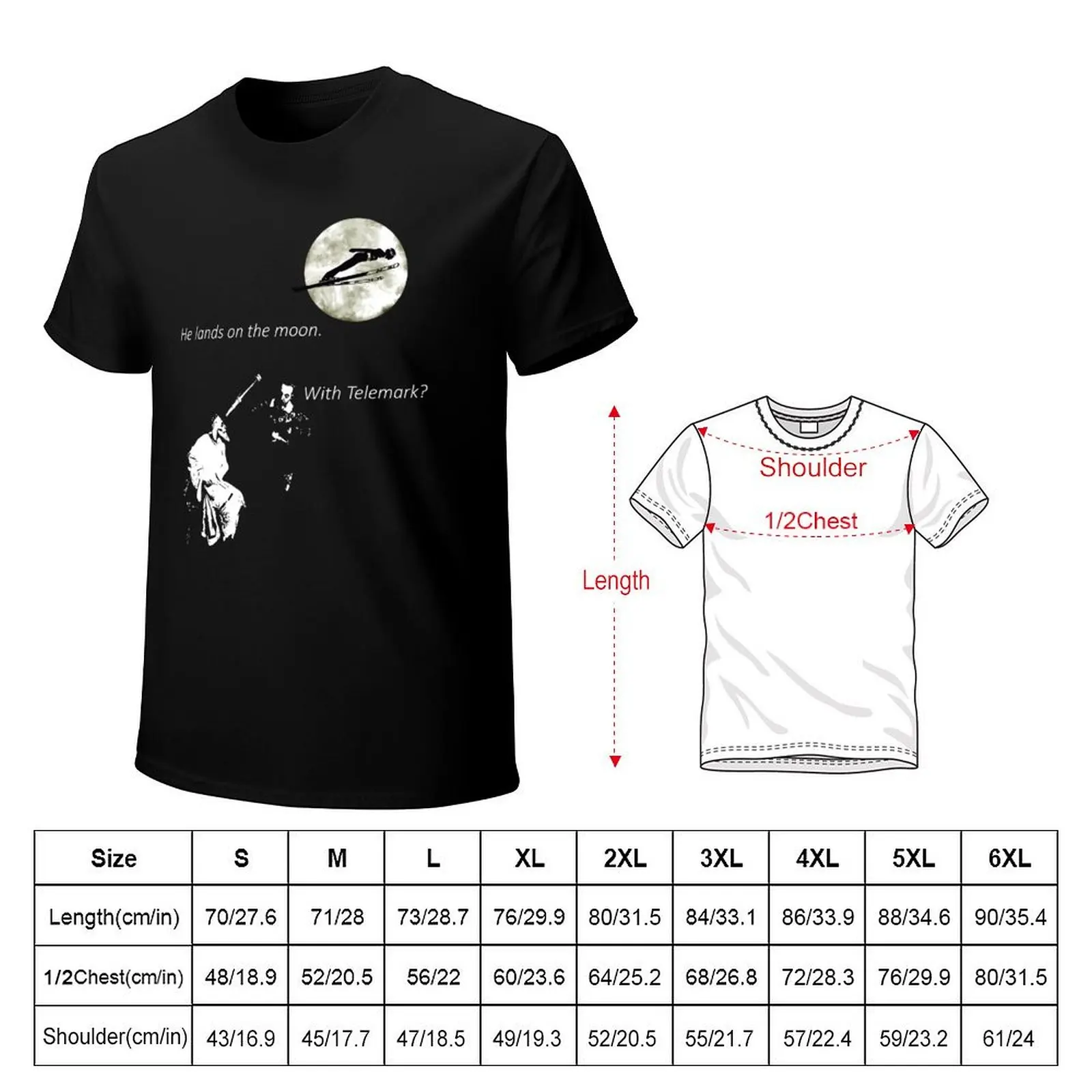 ski jumping ski flying T-Shirt hippie clothes heavyweights Men's t-shirt