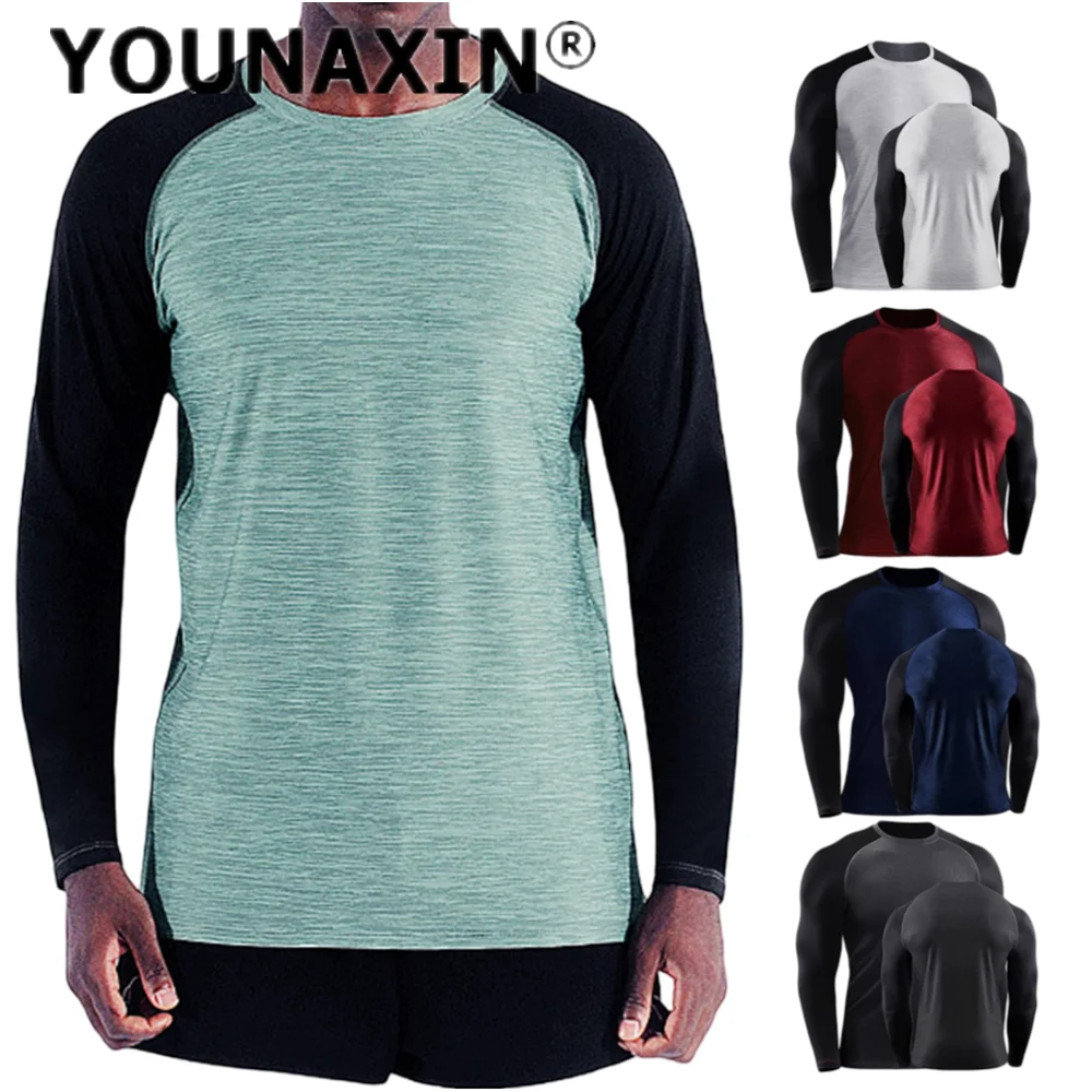 Men's Basketball Sportswear Running Yoga Fitness Long Sleeves T-shirt Quick-drying Cycling Training Top M L XL 2XL 3XL 4XL