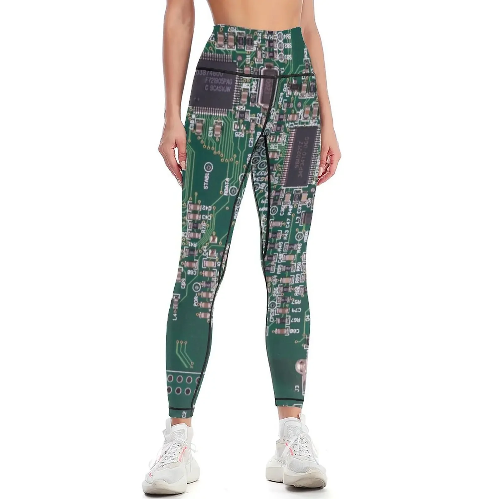 Circuit Board Leggings for physical Sports female Women's fitness sports tennis for Womens Leggings