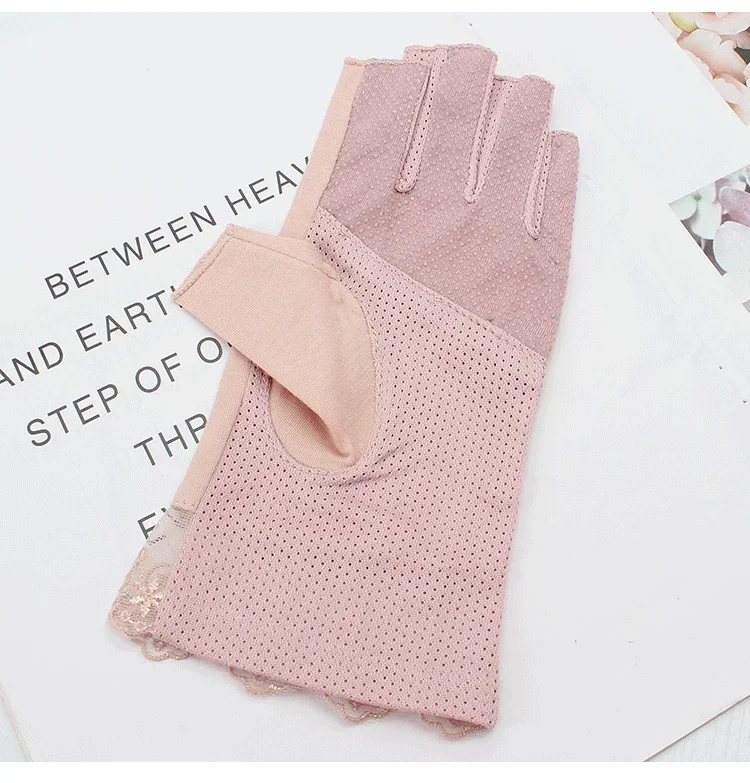 UV 차단 네일 장갑 UV 젤 쉴드 장갑 손가락 없는 매니큐어 네일 아트 도구 LED 램프 네일 건조기 방사선 차단 핸드