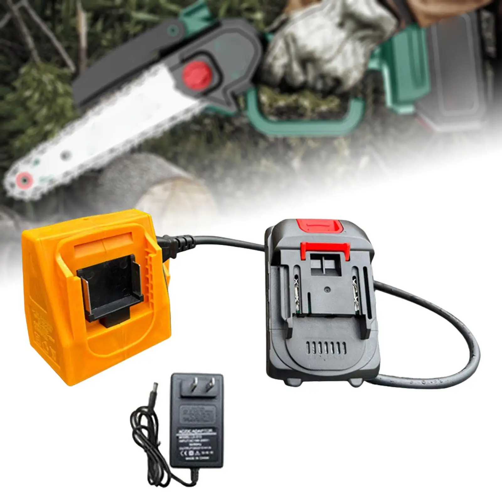 Generic Power Tool Battery Converter Kit EU 220V Plug Fits BL1850 BL1860 BL1815 for Car Washers