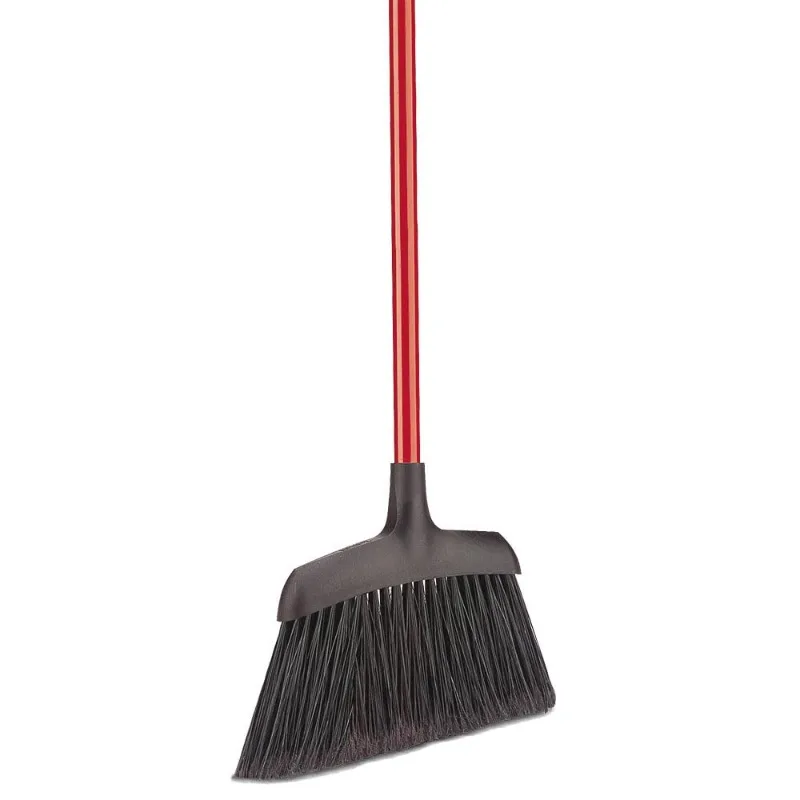 

Commercial Corner Broom, Steel Handle, 54" Length, 13" Width, Black/Red (Pack of 6)