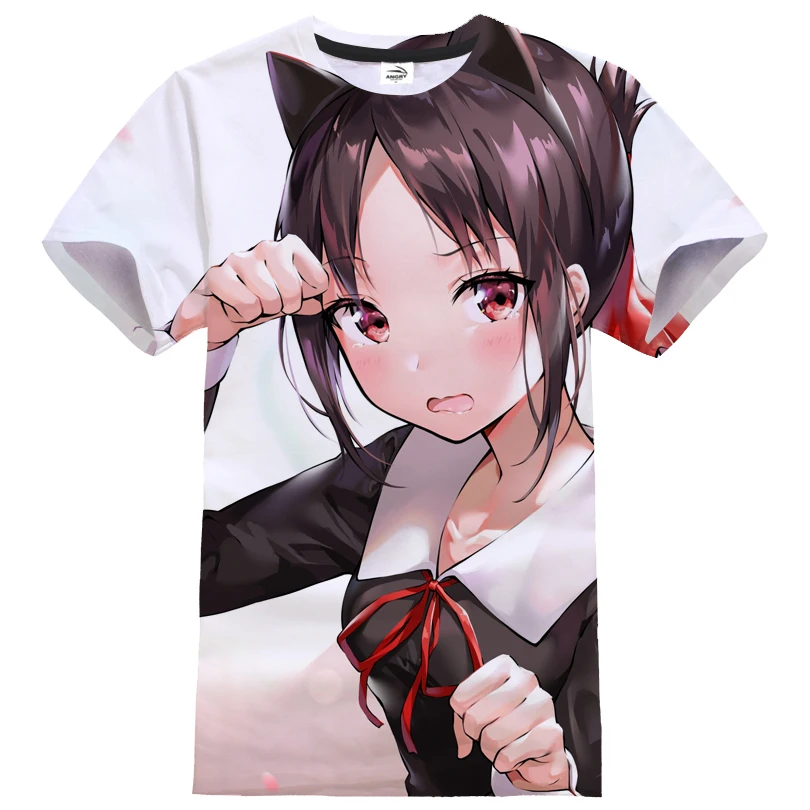 New 2023 Anime Love Is War 3D Print T-shirt Fashion Streetwear Men Women Sport Casual T Shirt Kawaii Girl Hip Hop Tees Tops