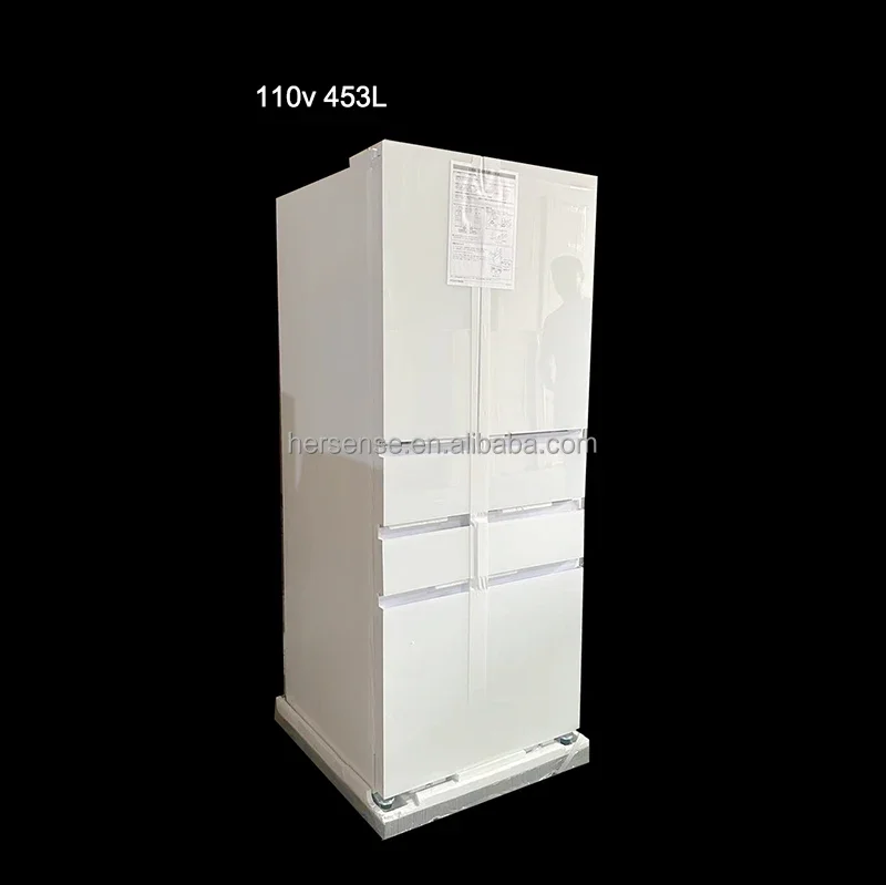 110V USA Japan 453L 503L Refrigerators Smart 6Door White Color Fridge Refrigerator And Freezers home commercial Stock