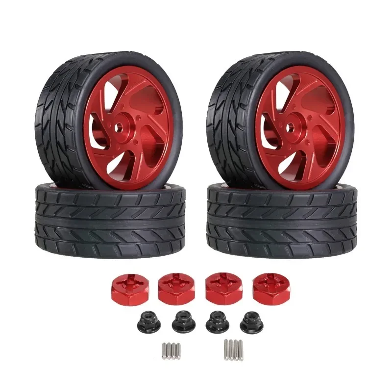 

FOR WLtoys 1/14 144001 144010 144002 1/12 124017 124019 124018 124010 1/14 1/18RC Car Metal Wheel hub tire coupling M4 nut spar