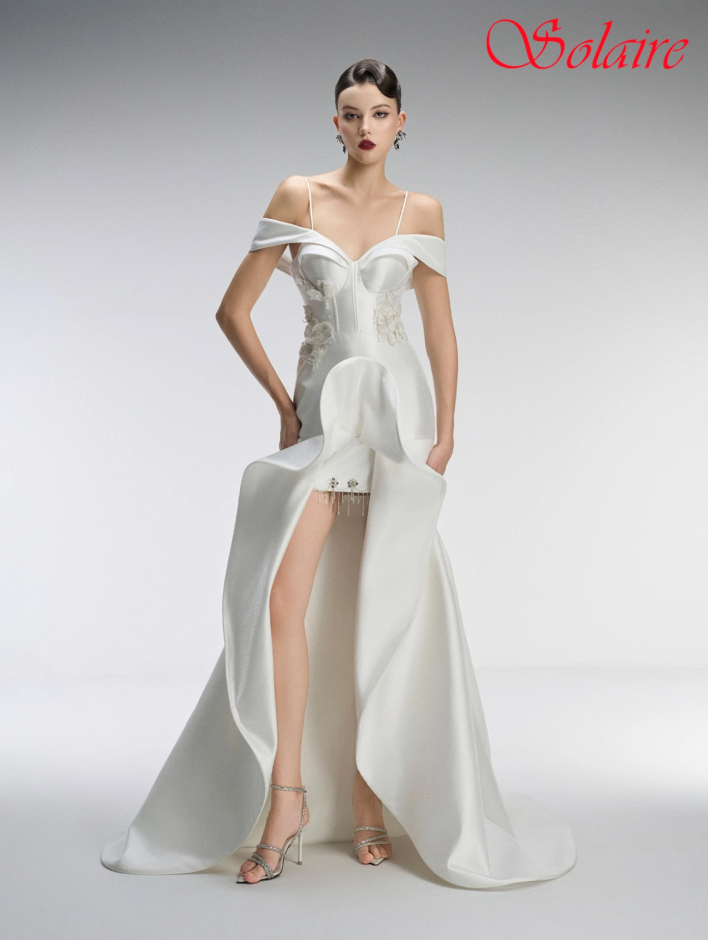 

Customized Straight Boat Neck Cap Sleeve Elegant Classic Evening Dress Delicate Celebrity Gowns High Quality Fashion Party Dress