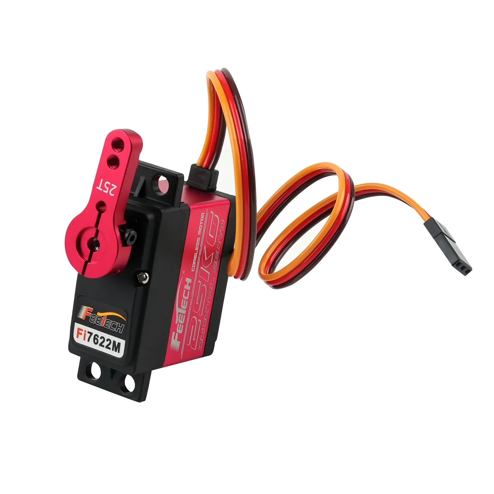 25KG High Torque Digital RC Servo 7.4V Metal Gear 180° for Smart Car Robot Aircraft DIY Models
