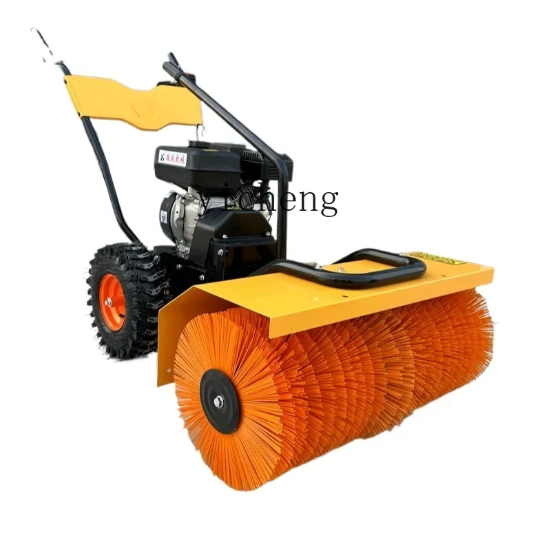 

snow plow multi-function roller brush snowblower hand support full gear