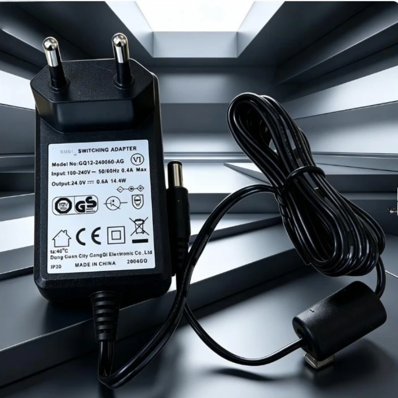 

24V 0.6A Vacuum Cleaner and Sweeper Charger Adapter Power Cord GQ12-240060-AG