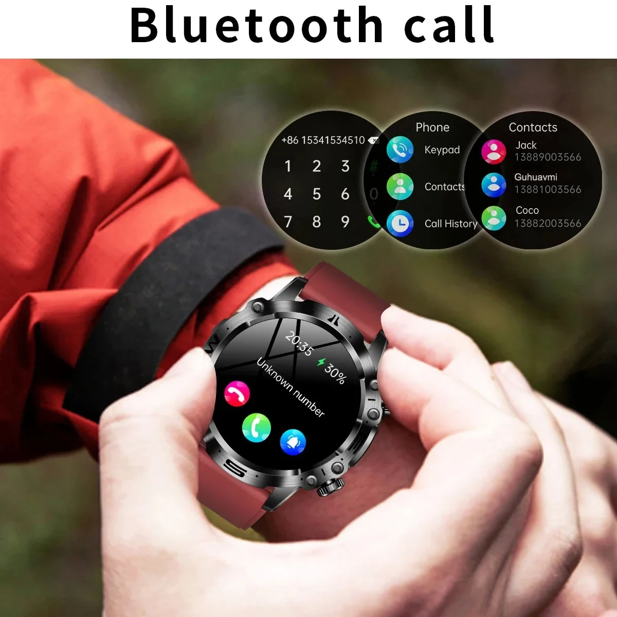 Para HUAWEI Bluetooth llamada salud reloj inteligente lípido en sangre preciso ácido úrico Monitor de ritmo cardíaco ECG + PPG relojes inteligentes para hombres y mujeres