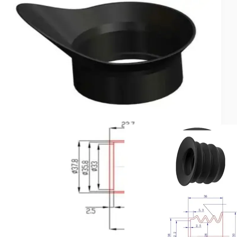 

1PC PVS NVE Pard Rubber Recoil Eye Protector Cups Rifle Scope Thermal Imaging Night Vision Googles Eyepiece Guards Eye Shields