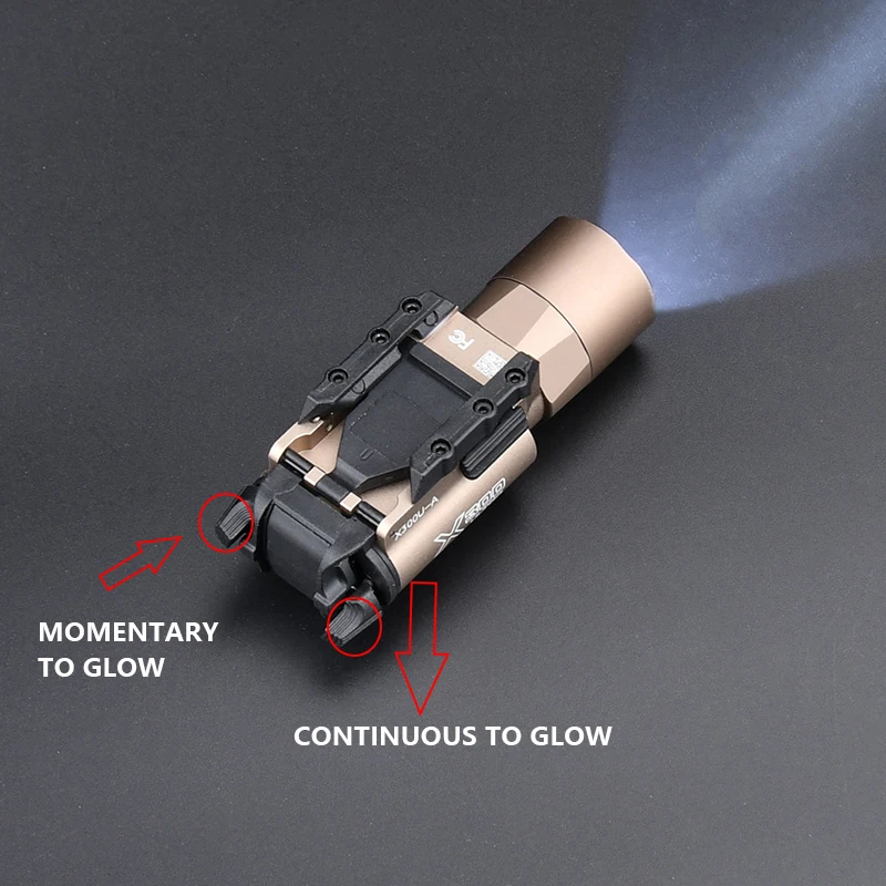 Tactical Airsoft Surefir X300U X300 Ultra 600lm LED Flashlight Rifle Weapon Pistol Scout Hunting Gun Outdoor Light Fit 20MM Rail