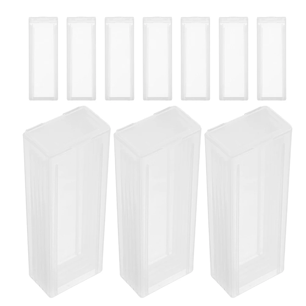 

20pcs Laboratory Organizer Plastic Microscope Slide Container Reusable Storage Box For Specimens Portable Specimen