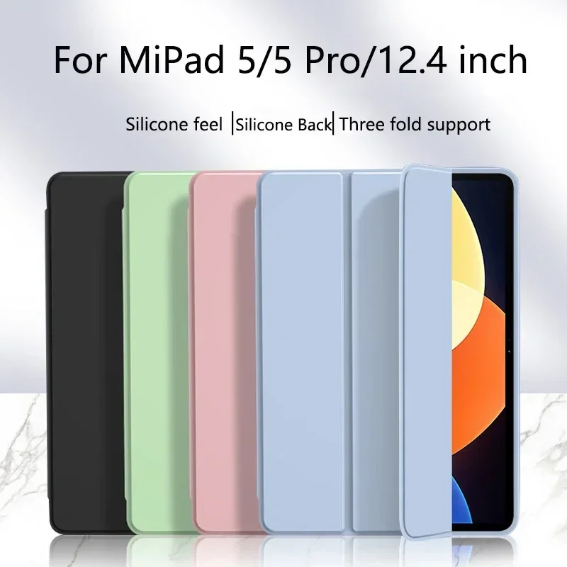 

For Xiaomi Mi Pad 5 6 Pro 11 12.4 inch Case Funda For MiPad 6 Cover With Auto Wake UP Case For Redmi Pad SE 2023 10.61 Cover