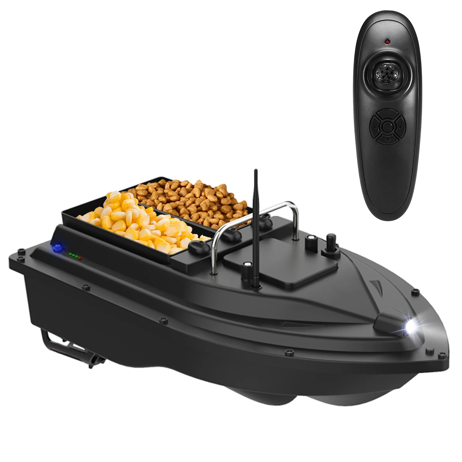 

2023 HOSHI D16C Remote Control Fishing Bait Boat Smart RC Fishing Boat 500m Remote Range Double motor 2KG Loading RC Bait Boat