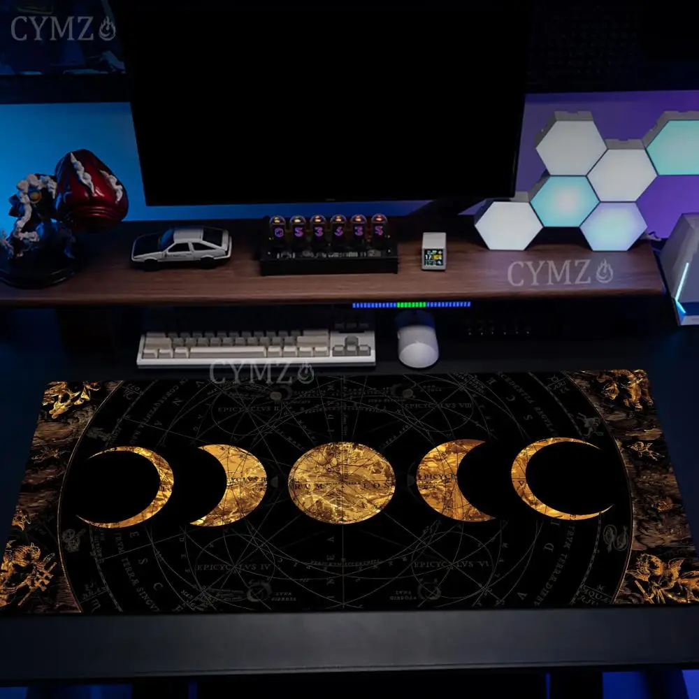 

Mysterious moon phase pattern Mouse Pad Desk Mat Non-Slip Durable pc desk accessories Gaming mats suitable for office and games