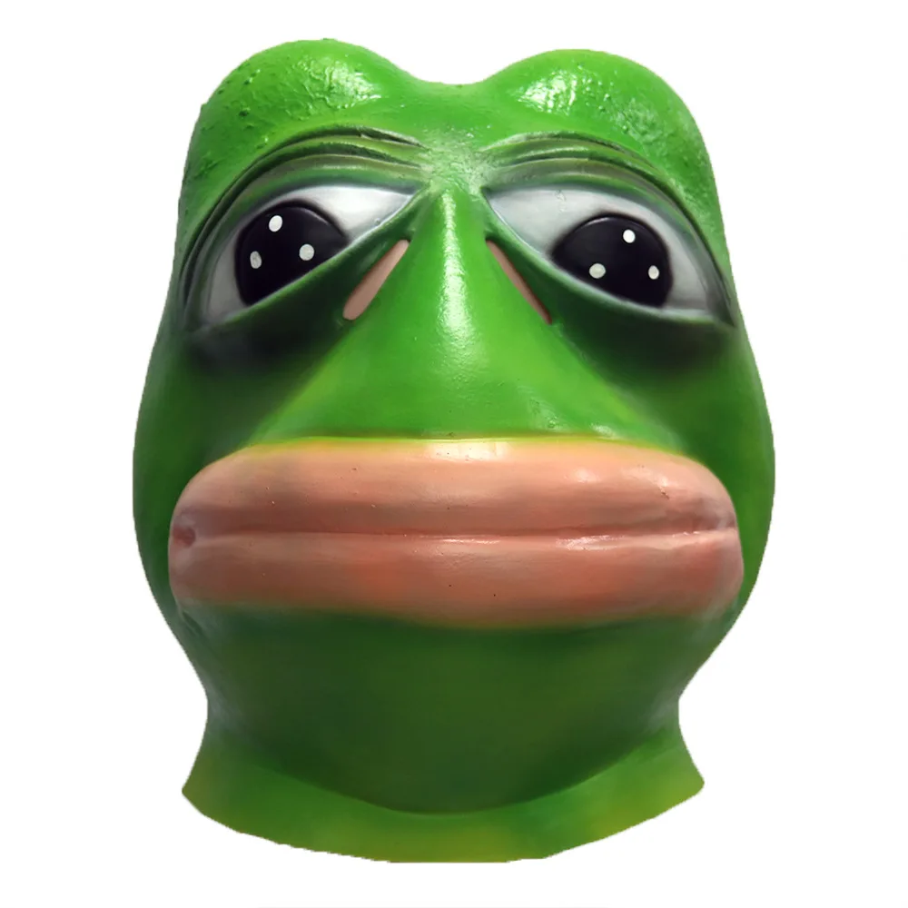 New Widowed Frog Funny Mask Latex Animal copricapo rana riprese Video puntelli per prestazioni di Halloween