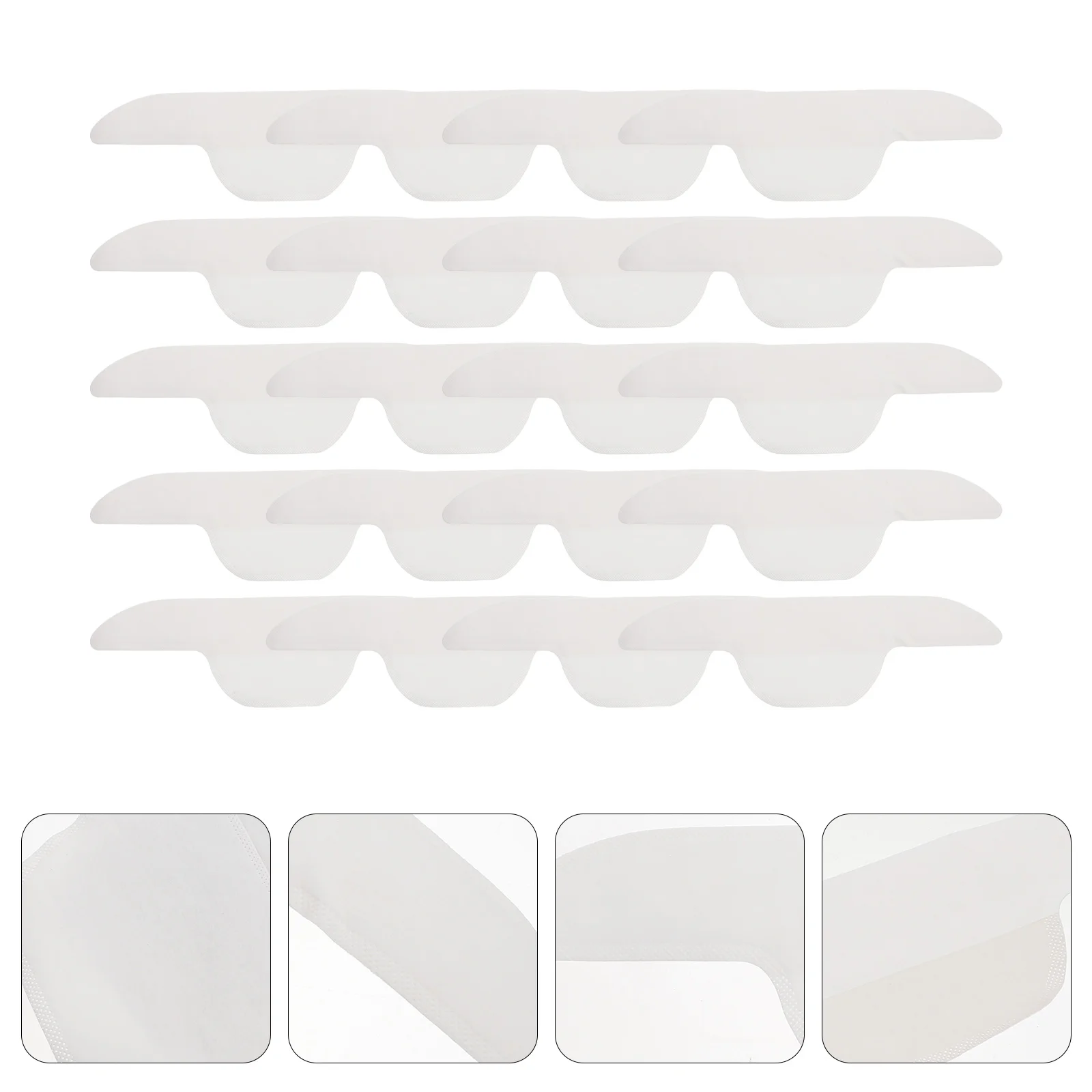 20pcs 땀 흡수 스티커 칼라 프로텍터 셔츠 목 보이지 않는 패드에 대 한 일회용 Sweatband 여름 겨울 높은