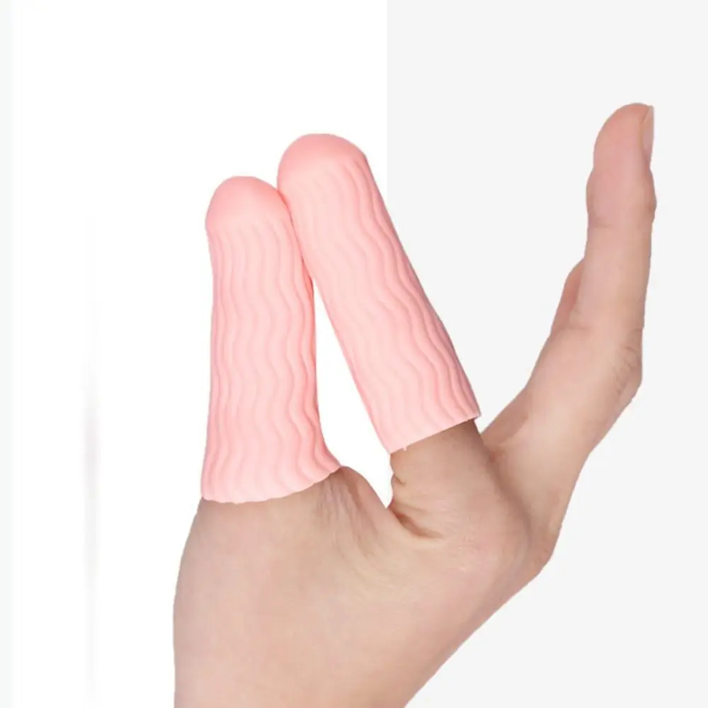 1Pair Toe Sleeves Protector Finger Cover Soft Non-slip Anti-abrasion Silicone Finger Protector Universal Safety Supplies 6.5*2cm