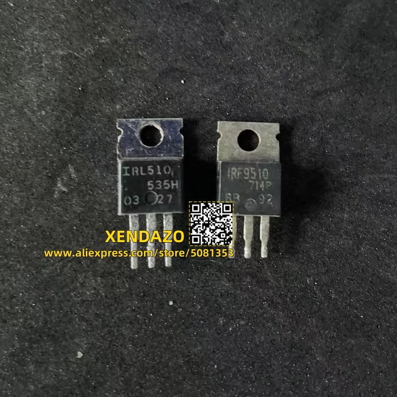 10 par/lote IRF510 IRF510PBF irf510 + irf9510 IRF9510 IRF9510PBF TO-220 MOSFET de potencia