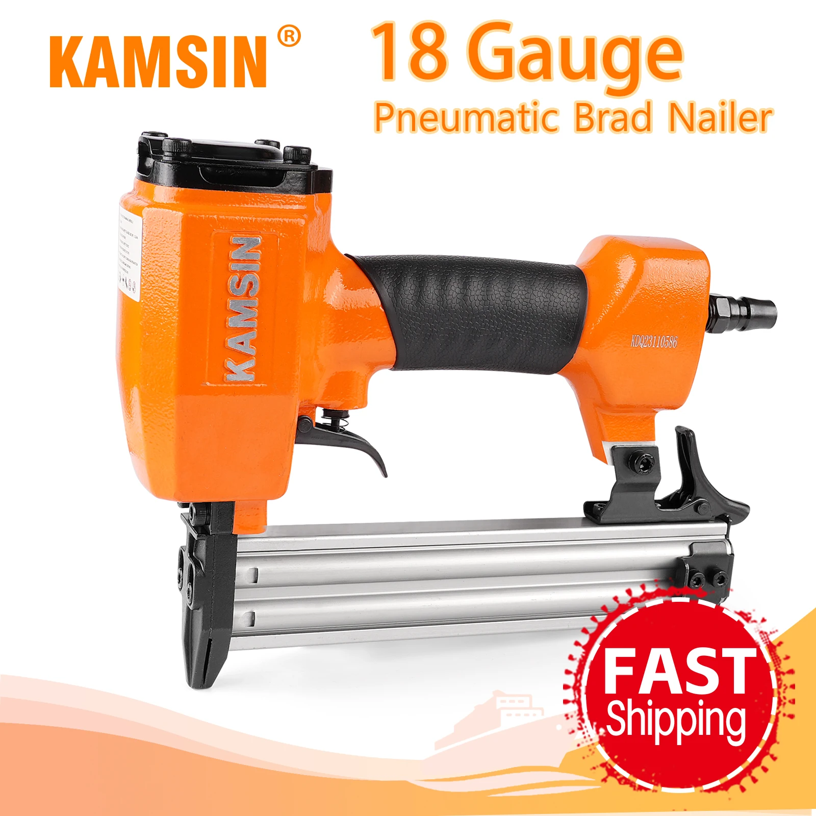 

KAMSIN Pneumatic Brad Nailer F30 18 Gauge Length 10-30mm Woodworking Fastening Straight Nail Gun For Furniture WoodWorking